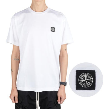 Stone Island Logo Patch Cotton Jersey T-Shirt V0001 128280198