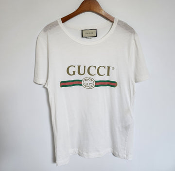 Gucci White Vintage Logo T-Shirt 440103 X3F05 130502671