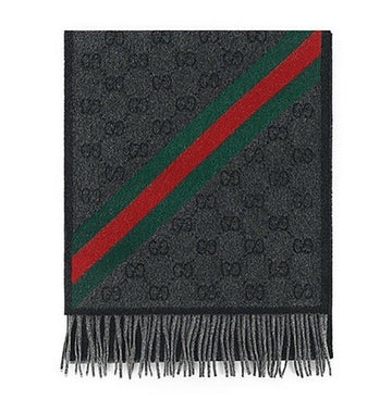 Gucci GG Web Wool Scarf 570603 3G200 1466 62864583