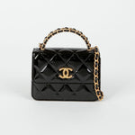 CHANEL AP3010 Top Handle Mini Chain Shoulder Crossbody Bag 134085664