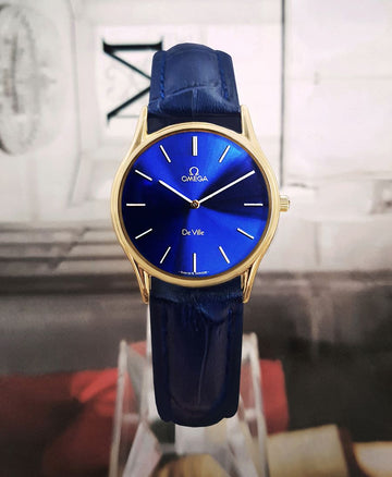 Omega De Ville Men's and Women's Quartz Leather Watch 119961287