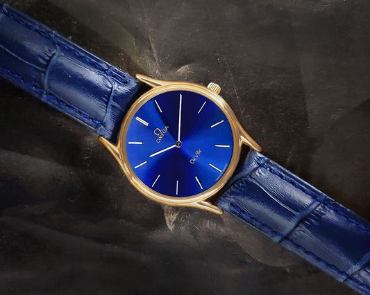 Omega De Ville Men's and Women's Quartz Leather Watch 119961287