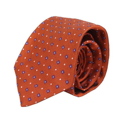 Zegna Bronze Silk Jacquard Tie 32695039