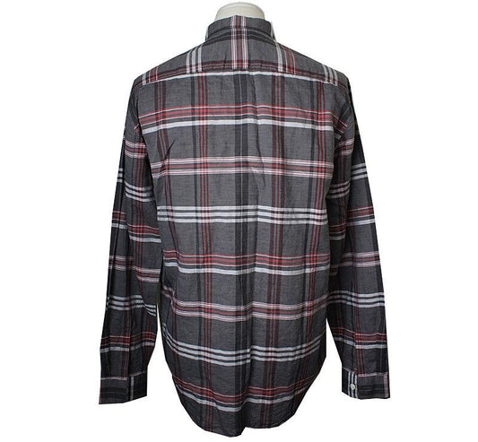 Theory Men's Check Linen Blend Shirt L 100 39034392
