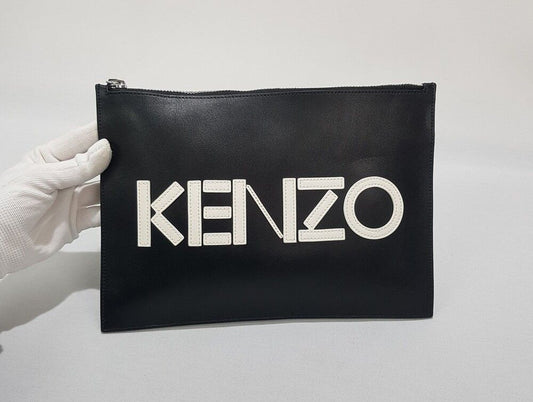 กระเป๋าคลัตช์หนังโลโก้ Kenzo SKU123