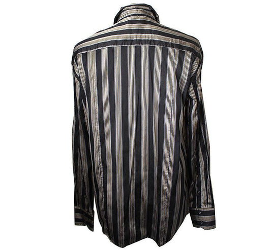 Roberto Cavalli Men's Striped Silk Shirt 105 43521716