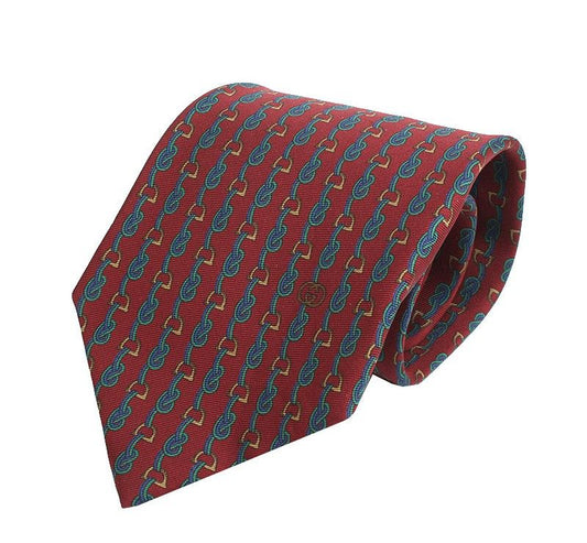 Gucci Two-Tone Loop Silk Tie 30707683