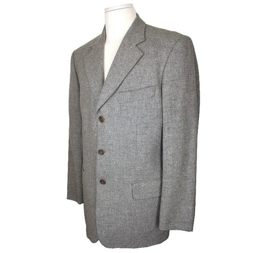 Bally Gray Wool Men's Jacket 48 26810711