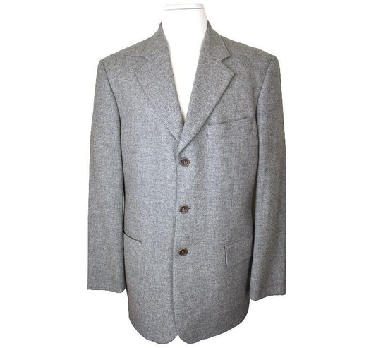 Bally Gray Wool Men's Jacket 48 26810711