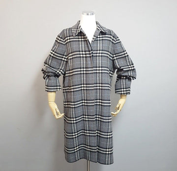 Burberry Damen-Wollmantel mit Karomuster SKU123