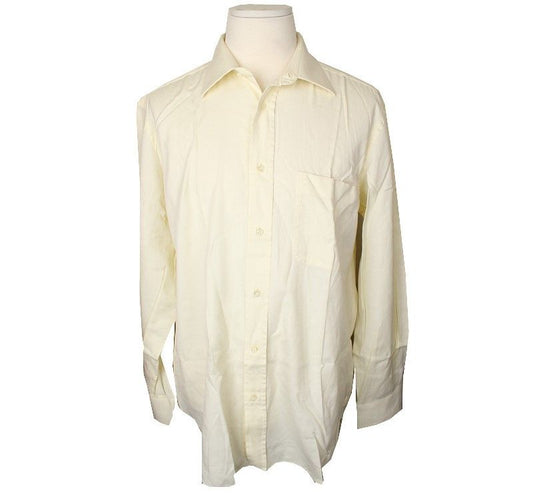 Zegna Cream Cotton Asymmetrical Men's Shirt 42 26810620