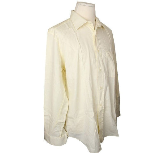 Zegna Cream Cotton Asymmetrical Men's Shirt 42 26810620