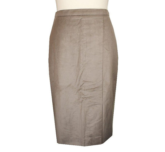 กระโปรงผ้าฝ้ายผสมสีเบจ MaxMara ไซส์ 38 SKU123