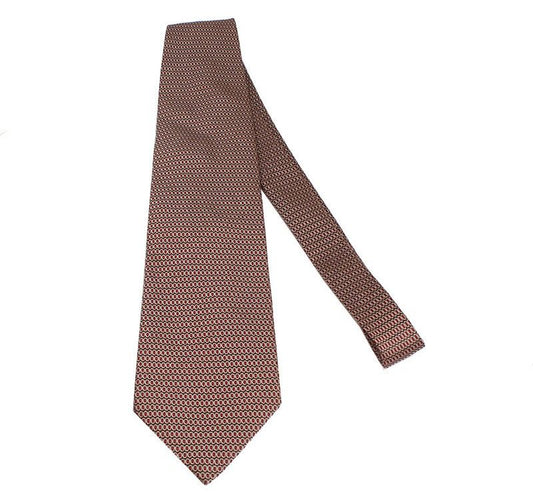 Armani Burgundy Brown Silk Tie 30785772