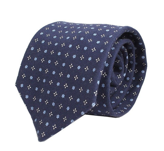 Dupont S.T. Navy Blue Silk Blend Tie 30785771