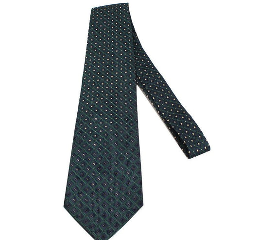 Dunhill Deep Green & Navy Silk Tie 30785774