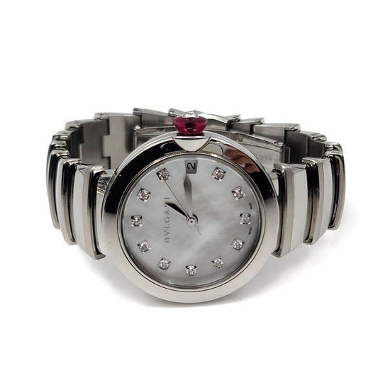 Bulgari Lucea Diamond Steel Watch 102199 40023977
