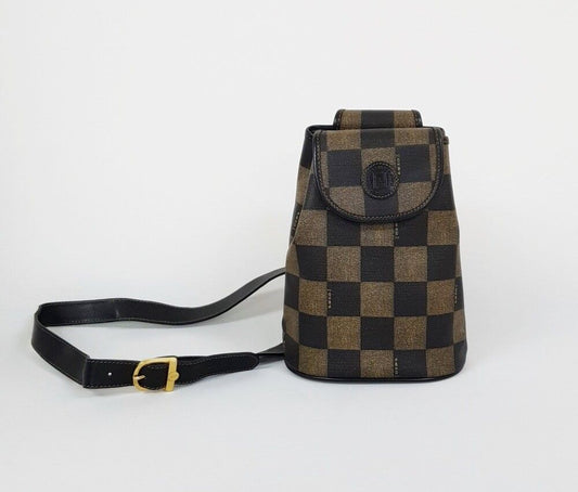 Fendi Vintage Pequin Slingback Backpack 55457484