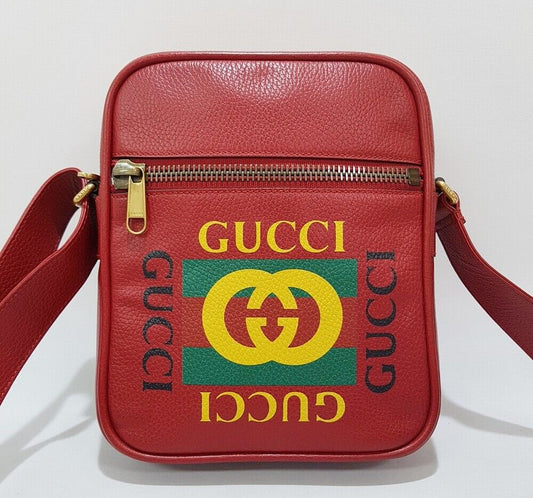 Gucci Logo Print Messenger Bag 24041230 75890664