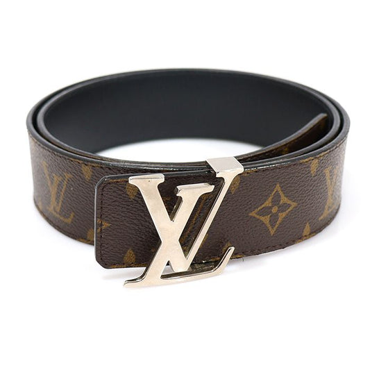Louis Vuitton Monogram Canvas Macassar LV Initials Reversible Men's Belt 85 EP33709LV 76304727