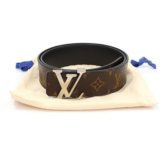 Louis Vuitton Monogram Canvas Macassar LV Initials Reversible Men's Belt 85 EP33709LV 76304727