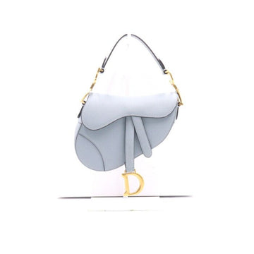 Dior Grain Calfskin Sky Blue Mini Saddle Bag 12345 61432671