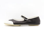 CHANEL Two-Tone Mary Jane Ballerina Flats Women's Shoes G26002 114708347