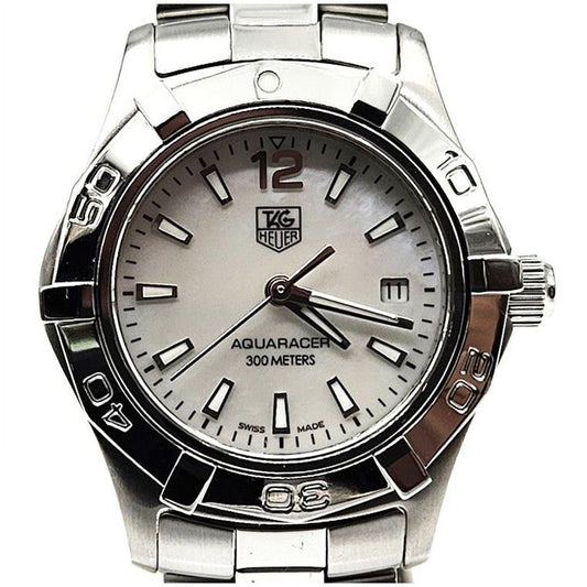 Tag Heuer Aquaracer Mother of Pearl Steel Watch (WAF1414) 101924013 118701643