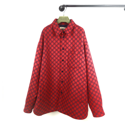 Gucci Wool Flannel Padded Overshirt 7864 120433105