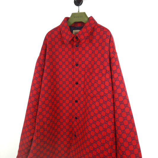Gucci Wool Flannel Padded Overshirt 7864 120433105