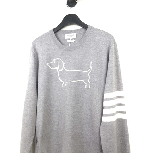 Thom Browne Merino Wool 4-Bar Hector Knit Sweater MKA486A-Y1002 8040 122332375