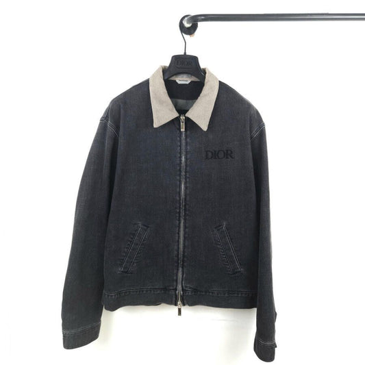 Dior Embroidered Logo Corduroy Denim Jacket 113D486A261X 8264 123670715