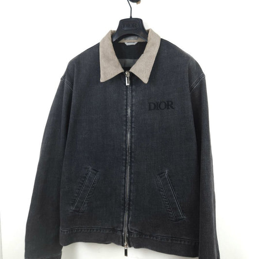 Dior Embroidered Logo Corduroy Denim Jacket 113D486A261X 8264 123670715