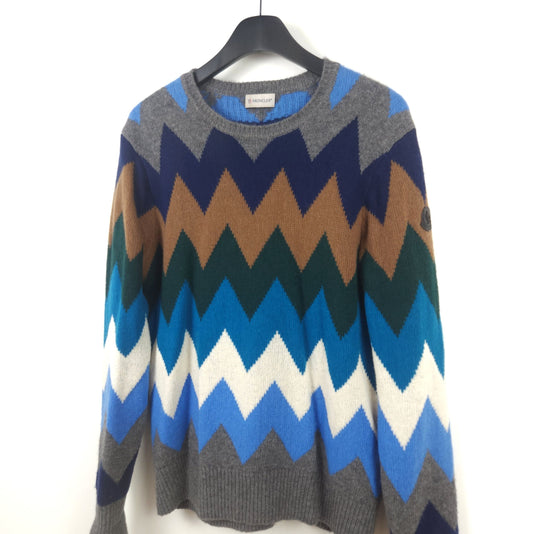 Moncler Chevron Logo Patch Knit 8444 124969474