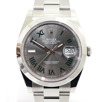 Rolex 126300 Oyster Steel 41mm Watch with Wimbledon Index AA49875 131682197