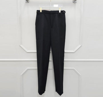 Bottega Veneta Black Chevron Cut Pants 42372265