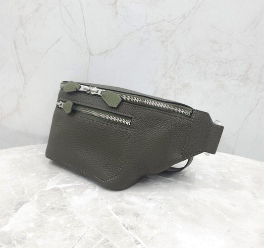 กระเป๋าสะพายข้าง Hermes City Slide Cross Bumbag PM หนัง Togo พิมพ์ลาย U - SKU