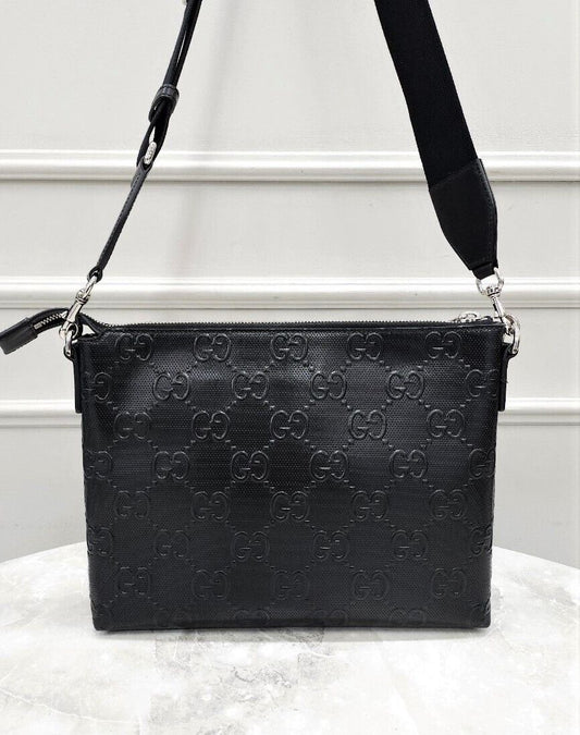 Gucci Embossed Medium Messenger Bag 63784349