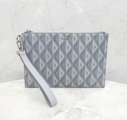 Dior Gray CD Diamond A5 Pouch 2ESCA490DCO 121957067