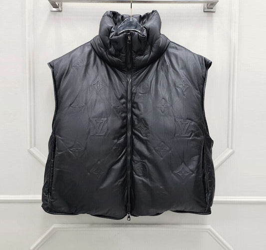 Louis Vuitton Limited Edition Monogram Boy Puffer Leather Vest 68433544