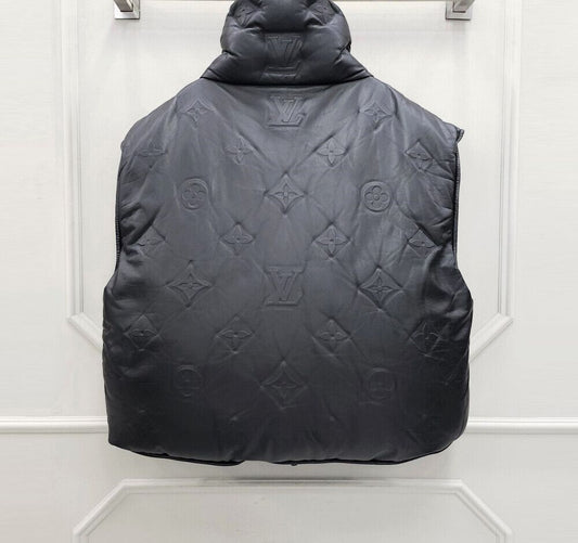 Louis Vuitton Limited Edition Monogram Boy Puffer Leather Vest 68433544
