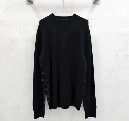 Louis Vuitton Black Gray Half-and-Half Cashmere Knit 123905825