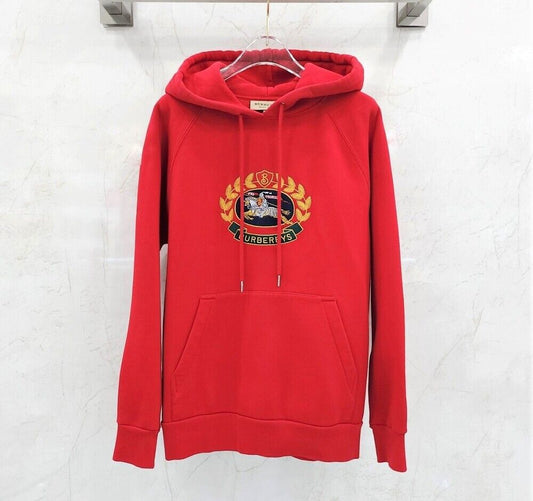 Burberry Red Archive Logo Hoodie - SKU 119569740