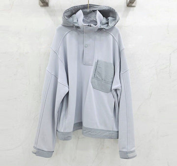 SOLID HOMME Solid Gray Anorak Hooded T-shirt SKU 50 123520406