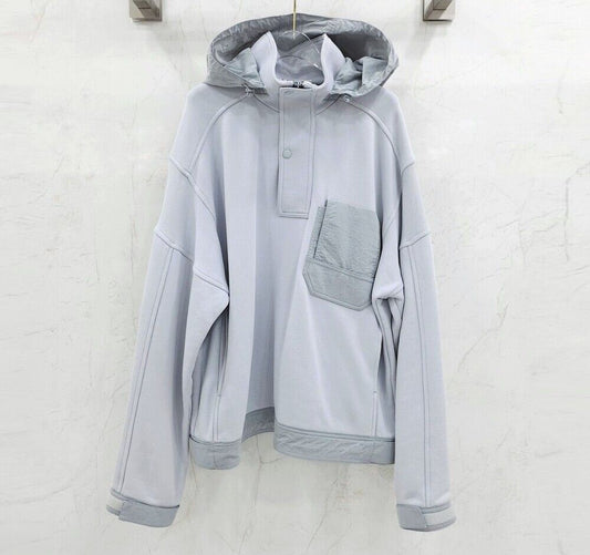 SOLID HOMME Solid Gray Anorak Hooded T-shirt SKU 50 123520406