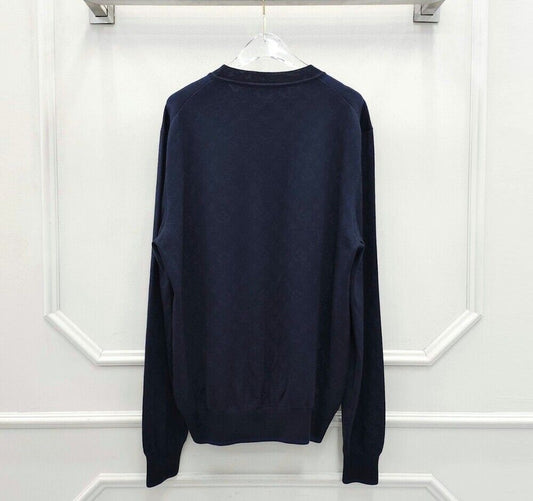 Louis Vuitton Navy Monogram Crewneck Knit 78098625