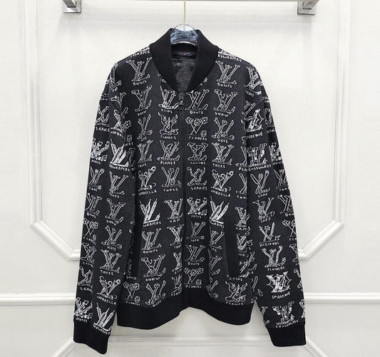 Louis Vuitton Cartoon Jacquard Zip-Up 12345 93102727