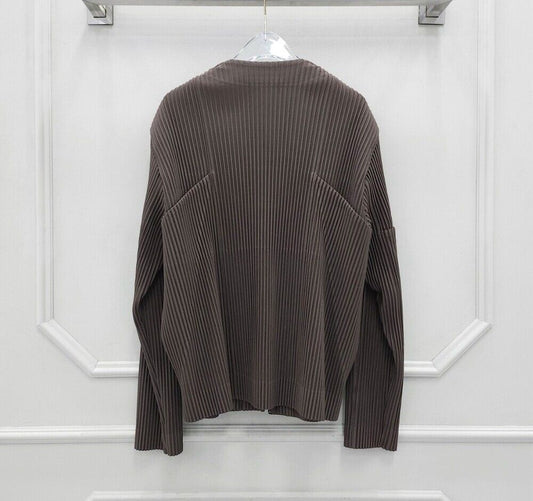 ISSEY MIYAKE Homme Plissé Non-Collar Zip-Up 76269249