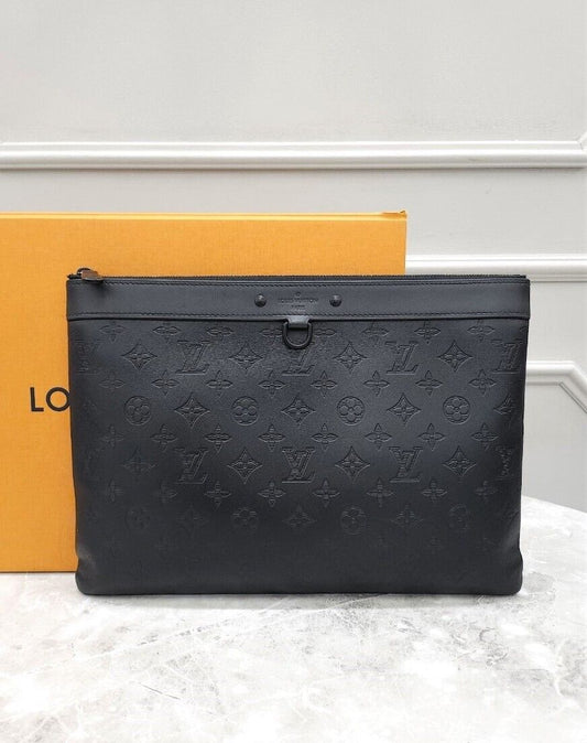 Louis Vuitton Shadow Monogram Pochette Clutch 58936486
