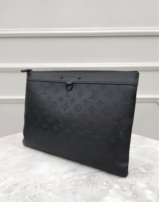 Louis Vuitton Shadow Monogram Pochette Clutch 58936486